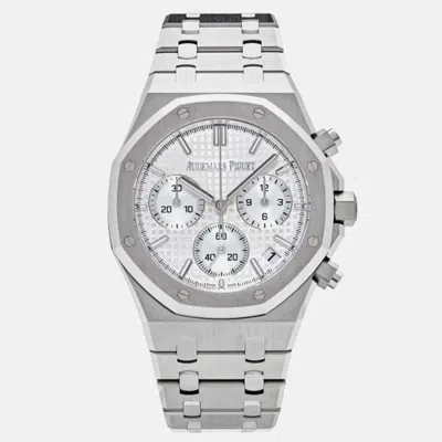 Pre-owned Audemars Piguet Royal Oak 26240st Automatic Silver Stainless Steel Men's Wristwatch 41 Mm