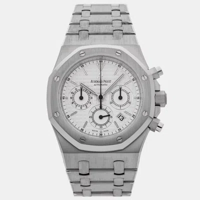 Pre-owned Audemars Piguet Royal Oak 26300st.oo.1110st.05 White Stainless Steel Automatic Men's Watches 39mm