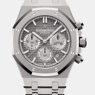 Pre-owned Audemars Piguet Royal Oak 26315st.oo.1256st.02 Grey Stainless Steel Automatic Men's Watches 38mm In Gray