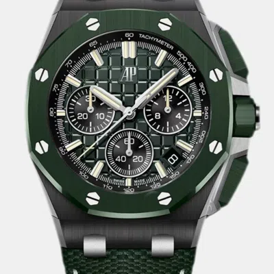 Pre-owned Audemars Piguet Royal Oak 26420ce.oo.a063ve.01 Green Ceramic Automatic Men's Watches 43mm