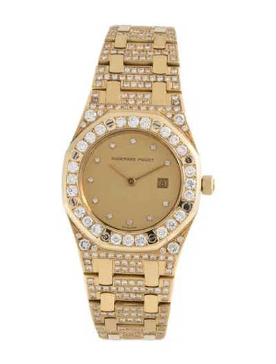 Pre-owned Audemars Piguet Royal Oak, 34mm In Multicolor