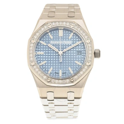 Audemars Piguet Royal Oak "50th Anniversary" Automatic Diamond Blue Dial Ladies Watch 77451st.zz.136 In Gold