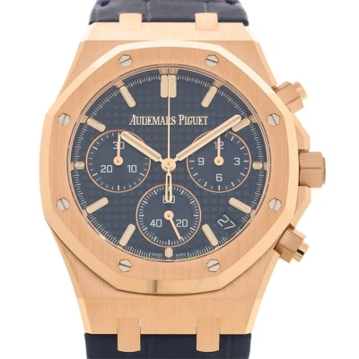 Audemars Piguet Royal Oak "50th Anniversary" Chronograph Automatic Blue Dial Men's Watch 26240or.oo. In Blue / Gold / Gold Tone / Rose / Rose Gold / Rose Gold Tone