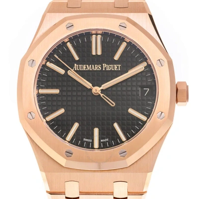 Audemars Piguet Royal Oak Automatic Black Dial Men's Watch 15510or.oo.1320or.04 In Gold