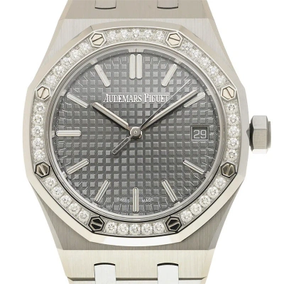 Audemars Piguet Royal Oak Automatic Diamond Grey Dial Unisex Watch 15551st.zz.1356st.06