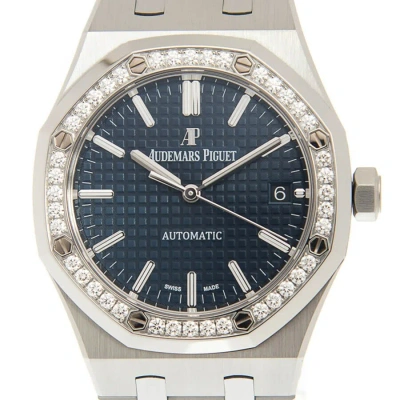 Audemars Piguet Royal Oak Automatic Diamond Watch 15451st.zz.1256st.03 In Blue