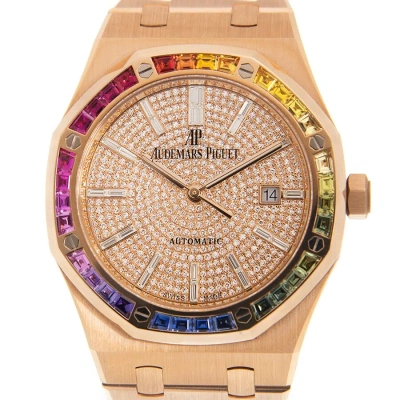 Audemars Piguet Royal Oak Automatic "rainbow" Diamond Rose Gold Unisex Watch 15413or.yy.1220or.01