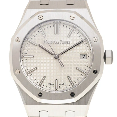 Audemars Piguet Royal Oak Automatic Silver Dial Men's Watch 15550st.oo1356st.01 In Metallic
