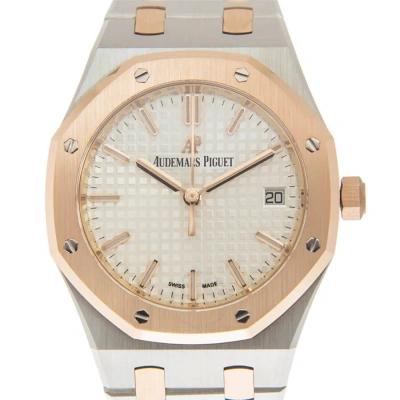 Audemars Piguet Royal Oak Automatic Silver Dial Watch 77350sr.oo.1261sr.01 In Metallic