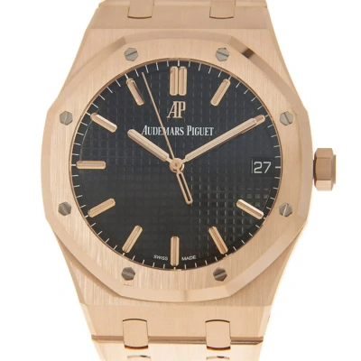 Audemars Piguet Royal Oak Black Dial Automatic Men's 18kt Rose Gold Watch 15500or.oo.1220or.01