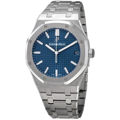 Audemars Piguet Royal Oak Blue Dial Automatic Men's Watch 15500st.oo.1220st.01 In Gray