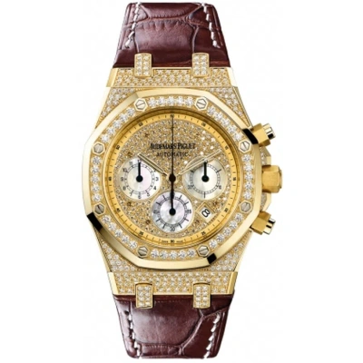 Audemars Piguet Royal Oak Chrono Diamond Men's Watch 26068ba.zz.d088cr.01 In Multi