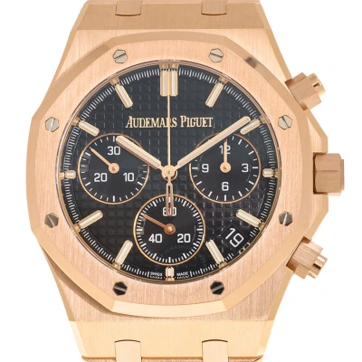 Audemars Piguet Royal Oak Chronograph Automatic Black Dial Men's Watch 26240or.oo.1320or.06 In Gold