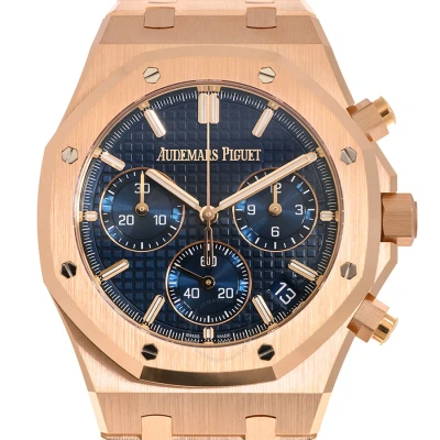Audemars Piguet Royal Oak Chronograph Automatic Blue Dial Men's Watch 26240or.oo.1320or.05 In Gold