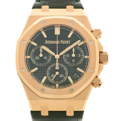 Audemars Piguet Royal Oak Chronograph Automatic Green Dial Men's Watch 26240or.oo.d404cr.02 In Gold / Gold Tone / Green / Rose / Rose Gold / Rose Gold Tone