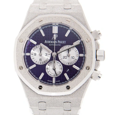 Audemars Piguet Royal Oak Chronograph Automatic Purple Dial White Frosted White Gold Men's Watch 263 In Metallic