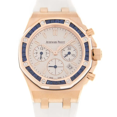 Audemars Piguet Royal Oak Chronograph Automatic White Dial Watch 26236or.ss.d010ca.01 In Black