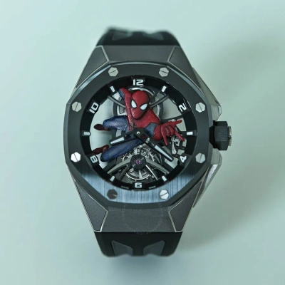 Audemars Piguet Royal Oak Concept "spider-man" Tourbillon Hand Wind Men's Watch 26631io.oo.d002ca.01 In Black
