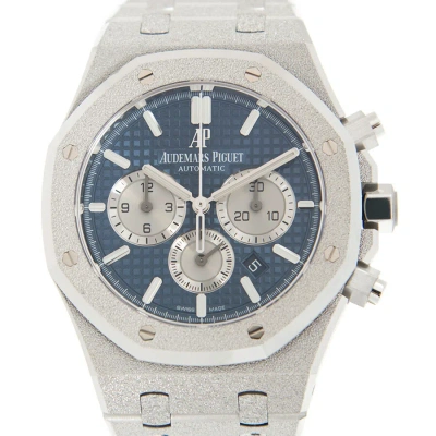 Audemars Piguet Royal Oak Frosted White Gold Chronograph Automatic Men's Watch 26331bc.gg.1224bc.02 In Metallic