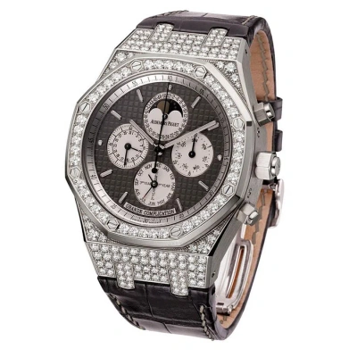 Audemars Piguet Royal Oak Grande Complication Diamond And White Gold Men's Watch 25990bc.zz.d005cr.0 In Metallic