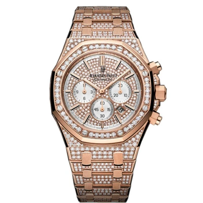 Audemars Piguet Royal Oak Offshore 18k Pink Gold Diamond Men's Watch 26322or.zz.1222or.01