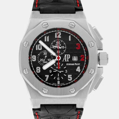 Pre-owned Audemars Piguet Royal Oak Offshore 26133st.oo.a101cr.01 Automatic Black Stainless Steel Men's Wristwatch 48 Mm