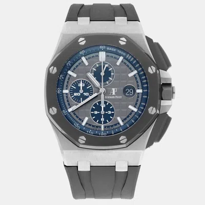 Pre-owned Audemars Piguet Royal Oak Offshore 26400io.oo.a004ca.02 Automatic Grey Titanium Men's Wristwatch 44 Mm In Gray