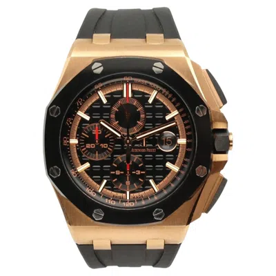 Pre-owned Audemars Piguet Royal Oak Offshore 26401ro.oo.a002ca.02 Rose Gold Watch B&p In Red