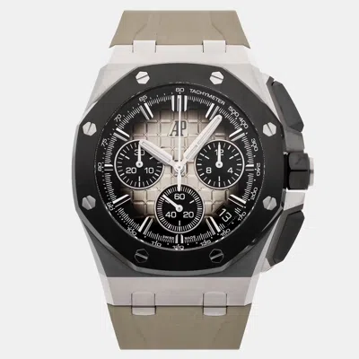 Pre-owned Audemars Piguet Royal Oak Offshore 26420so.oo.a600ca.01 Grey Stainless Steel Automatic Men Wristwatch 43mm In Gray