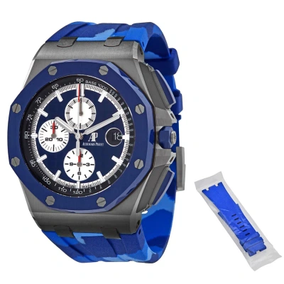 Audemars Piguet Royal Oak Offshore 44mm Camouflage Chronograph Blue Dial Men's Watch 26400so.oo.a335