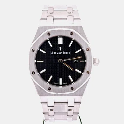 Pre-owned Audemars Piguet Royal Oak Offshore 67650st.oo.1261st.01 Black Stainless Steel Women Wristwatch 33mm