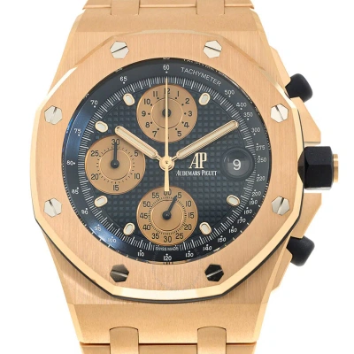 Audemars Piguet Royal Oak Offshore Automatic Blue Dial Men's Watch 26238or.oo.2000or.01 In Gold