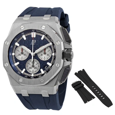 Audemars Piguet Royal Oak Offshore Chronograph Automatic Blue Dial Men's Watch 26420ti.oo.a027ca.01 In Blue / Grey / Silver