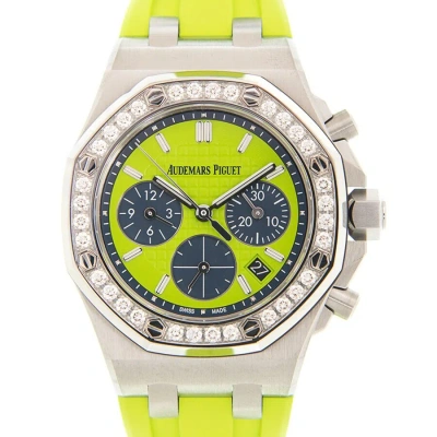 Audemars Piguet Royal Oak Offshore Chronograph Automatic Diamond Green Dial Men's Watch 26231st.zz.d In Yellow