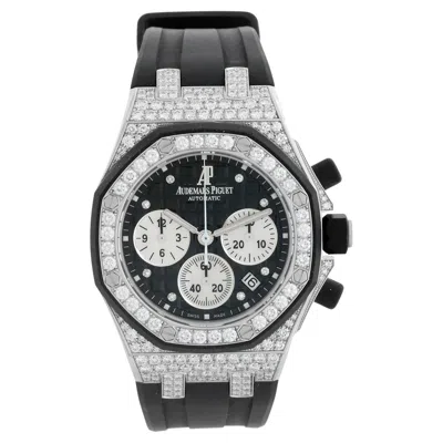 Pre-owned Audemars Piguet Royal Oak Offshore Ladies Automatic White Gold And Diamond Watch