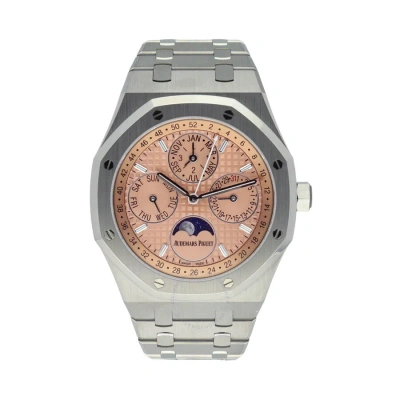 Audemars Piguet Royal Oak Perpetual Calendar Automatic Brown Dial Men's Watch 26615ti.oo.1220ti.01 In Brown / Grey