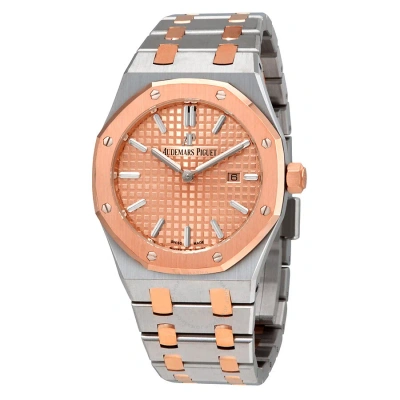 Audemars Piguet Royal Oak Pink Gold Dial Ladies 18 Carat Pink Gold Watch 67650sr.oo.1261sr.01 In Metallic