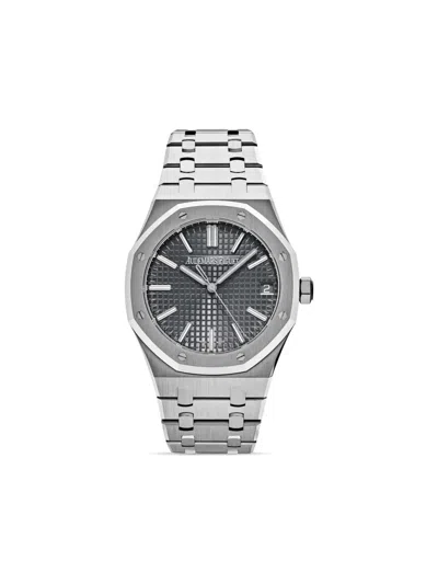 Pre-owned Audemars Piguet Royal Oak Round-case Shape 41mm In Gray
