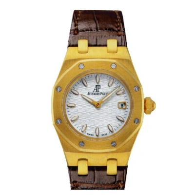 Audemars Piguet Royal Oak Silver Dial 18 Kt Yellow Gold Ladies Watch 67600ba.oo.d090cr.01