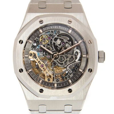 Audemars Piguet Royal Oak Slate Grey Skeleton Dial Automatic Men's Watch 15407st.oo.1220st.01 In Metallic