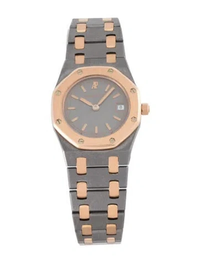 Pre-owned Audemars Piguet Royal Oak Watch, 24mm In Multicolor
