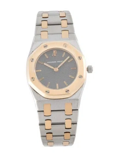 Pre-owned Audemars Piguet Royal Oak Watch, 26mm In Multicolor
