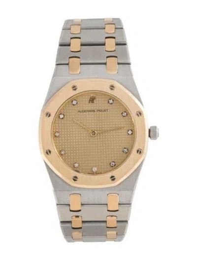 Pre-owned Audemars Piguet Royal Oak Watch, 33mm In Multicolor