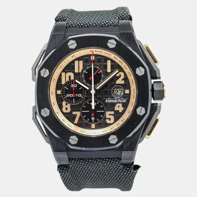 Pre-owned Audemars Piguet Royaloak Offshore 263781o Automatic Black Ceramic Men's Wristwatch 48mm