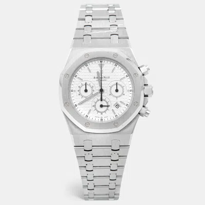Pre-owned Audemars Piguet Silver Stainless Steel Royal Oak 26300st.oo.1110st.05 Men's Wristwatch 39 Mm