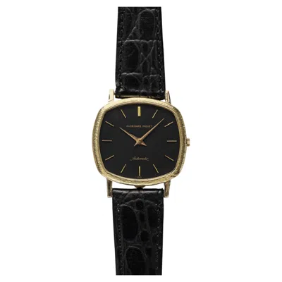 Pre-owned Audemars Piguet – Tv Case Yellow Gold Black Dial