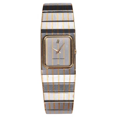 Pre-owned Audemars Piguet Two-tone Zebra Watch In Stainless Steel, 1970s In Multi