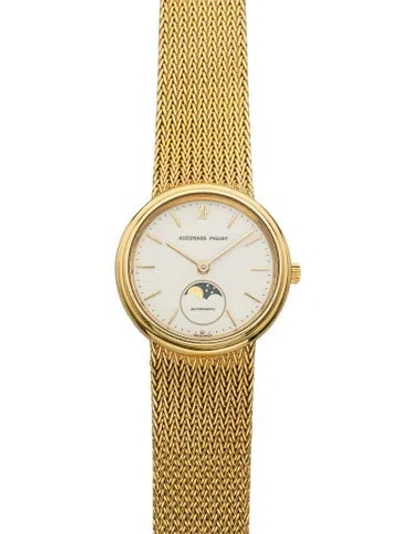 Pre-owned Audemars Piguet Ultra Thin Moonphase Watch, 33mm In Multi