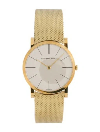 Pre-owned Audemars Piguet Ultra Thin Watch, 32mm In Multicolor
