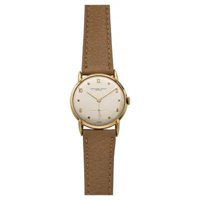 Pre-owned Audemars Piguet Vintage 1951  Ultra-thin 5001 18k Yg Silver Dial Manual 32mm In Multiple